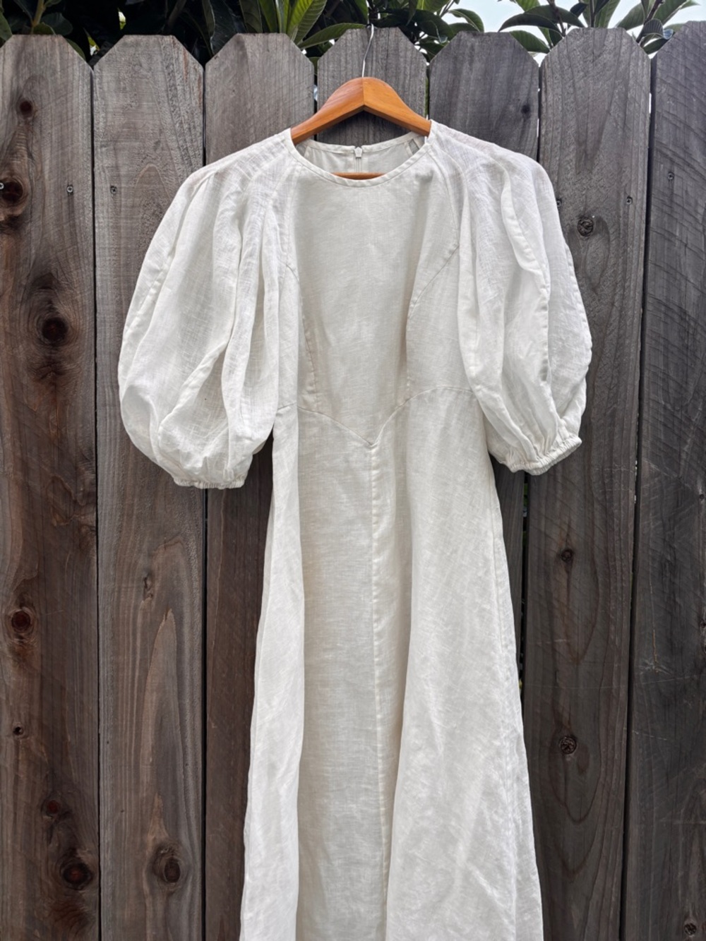 Zimmermann Puff-Sleeve Linen Midi Dress - Picture 5 of 6